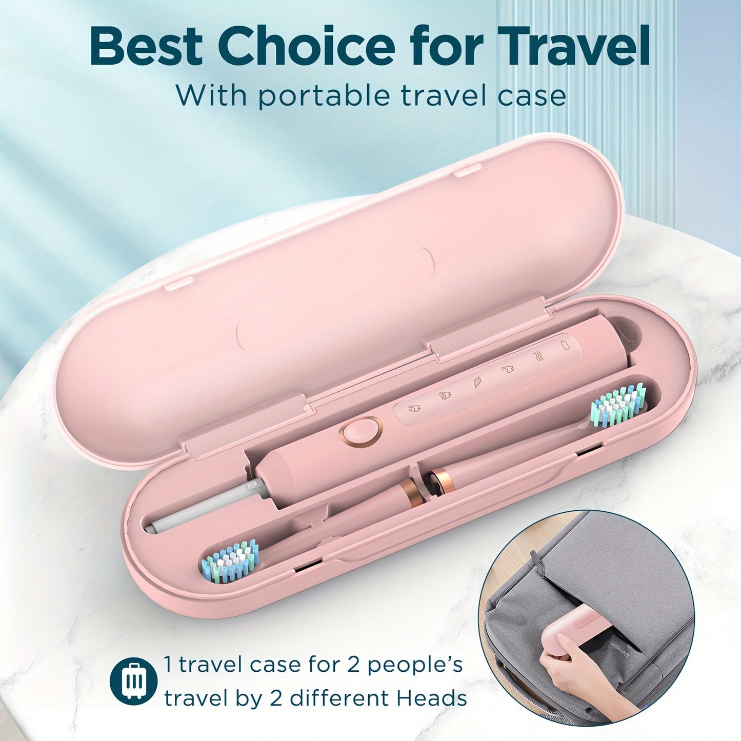 Pink 5 Mode Rechargeable Toothbrush