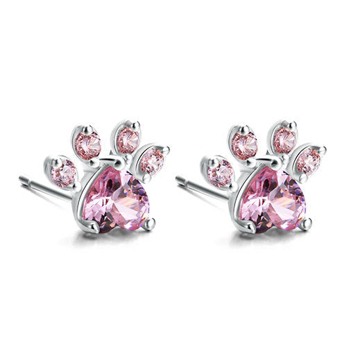 Cat Dog Paw Jewelry Set Ring for Women