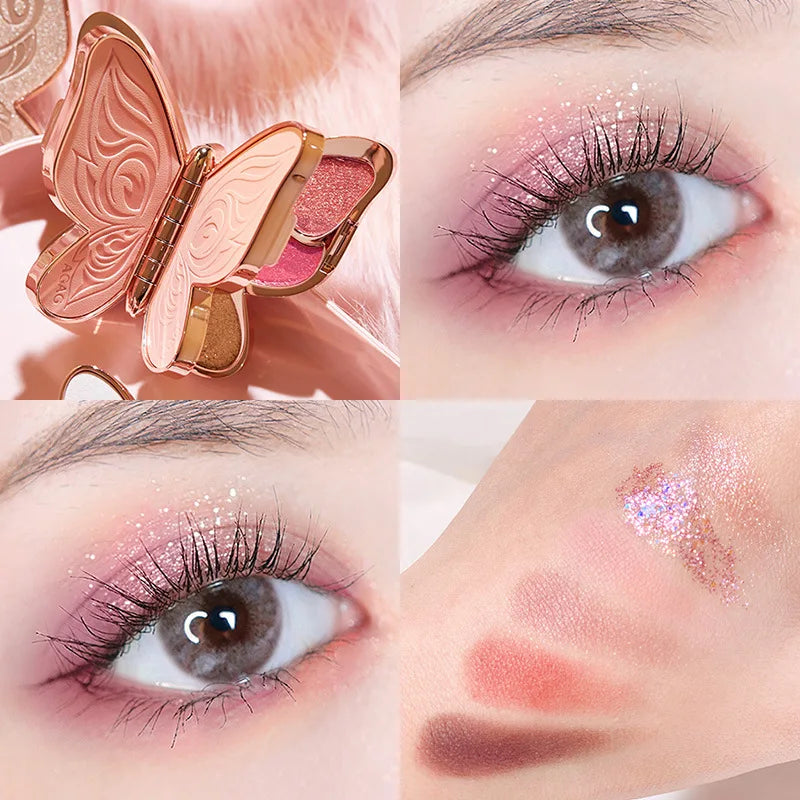 6 Colors Butterfly Shaped Eyeshadow Palette