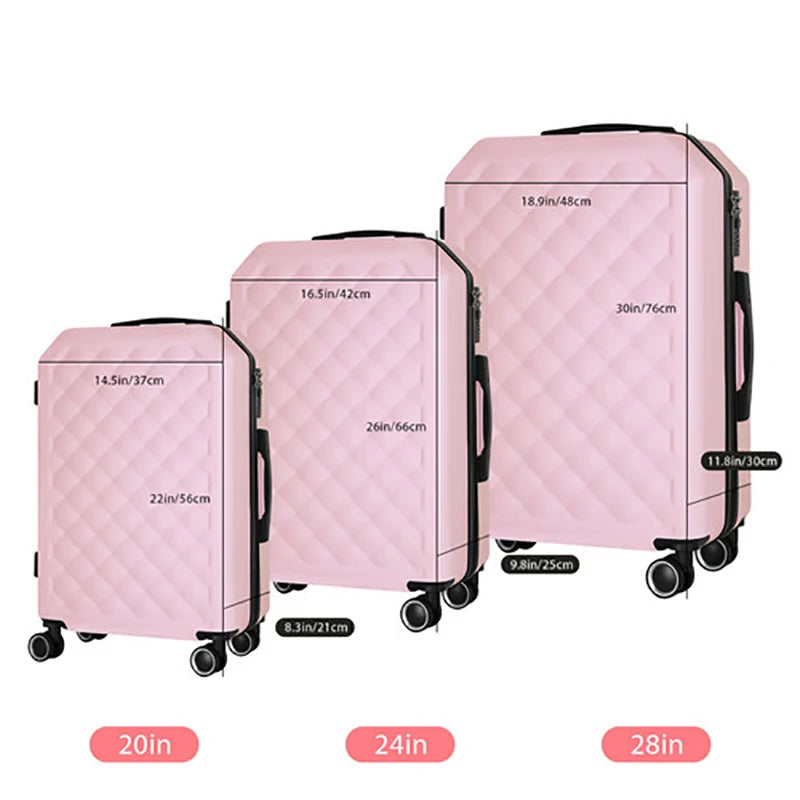 TSA Travel 3-piece Luggage with 3 digit lock system