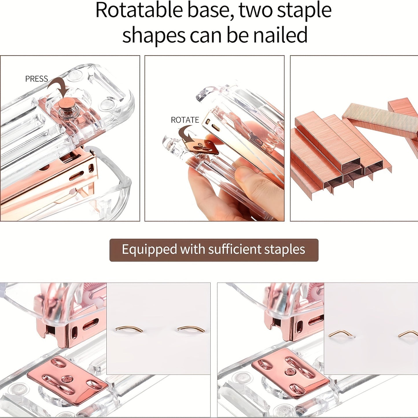 Acrylic Office Rose Gold Essentials Kit